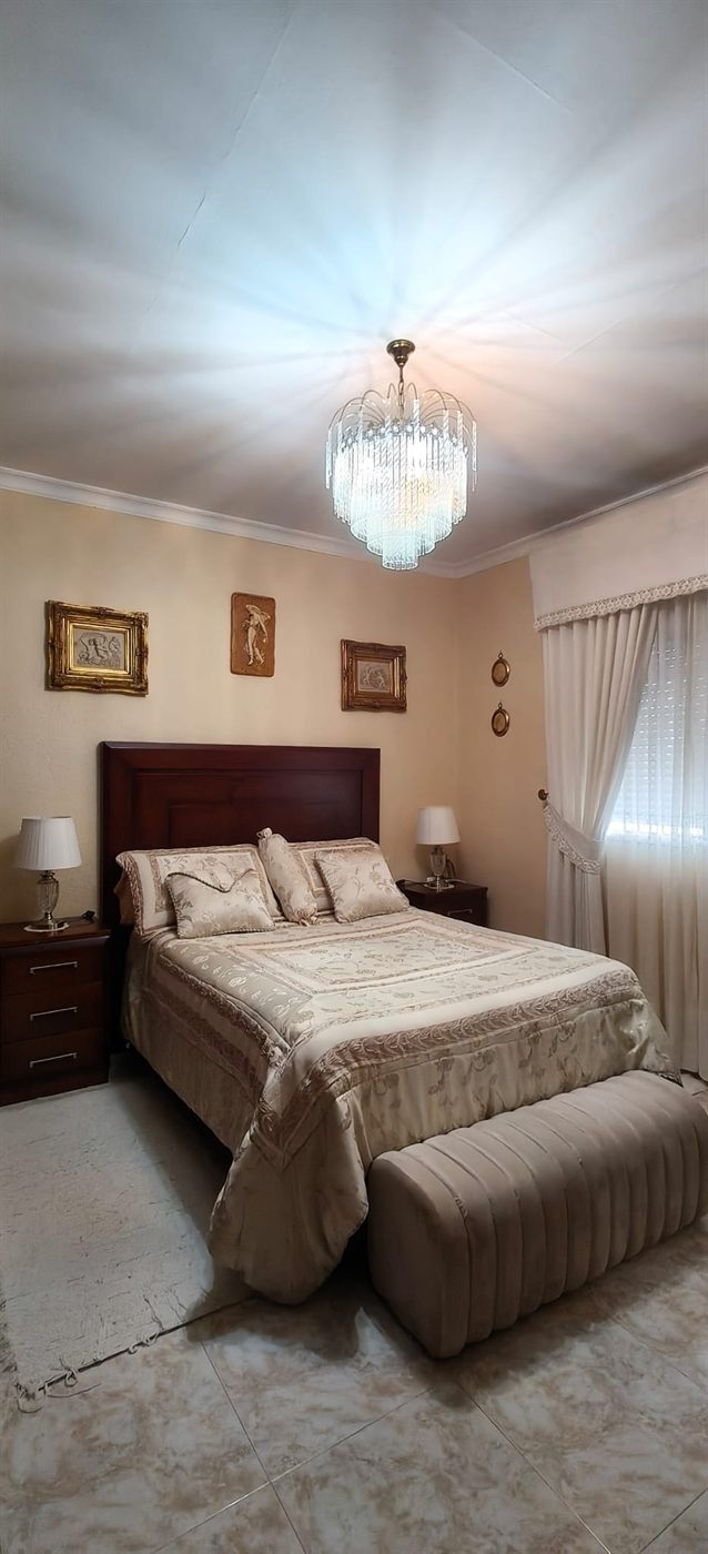 Dormitorio principal doble del ático dúplex en Fregenal de la Sierra